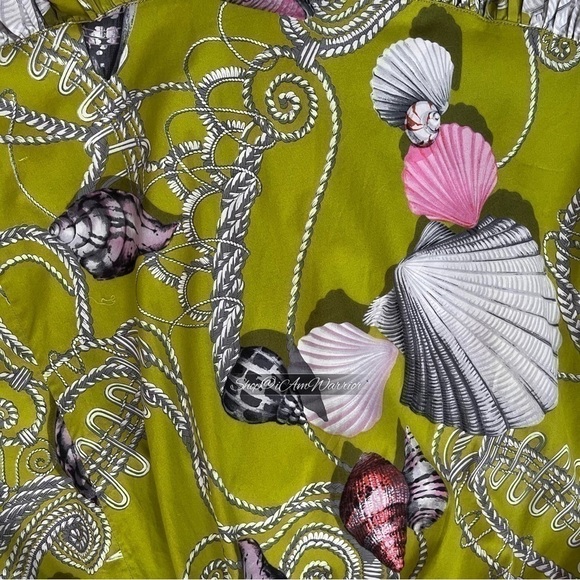 J.Crew pale green nautical shell print ‘Talitha’ style dress *shop@iamwarrior - Picture 9 of 17